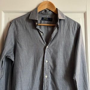 Polo Ralph Lauren Blue Button Up Long Sleeve Shirt Small